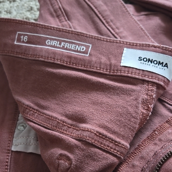 Trendy Pink Straight Leg Denim Jeans - Picture 2 of 7